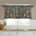 thumbnail image 1 of Yayeee Kitchen Curtains Set of 2 Light Filtering 57"x36" Over Sink Window Panels, Christmas Bows, 1 of 7