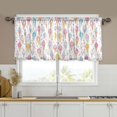 thumbnail image 1 of Yayeee Kitchen Curtains Tier Set of 2 Light Filtering 57"x36" Over Sink Window Panels, Colorful Ice Cream Pattern, 1 of 7