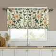 thumbnail image 1 of Yayeee Kitchen Curtains Set of 2 Light Filtering 57"x36" Over Sink Window Panels, Floral Design, 1 of 7