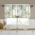 thumbnail image 1 of Yayeee Kitchen Curtains Tier Set of 2 Light Filtering 57"x36" Over Sink Window Panels, Gray Marble Pattern, 1 of 7
