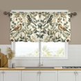thumbnail image 1 of Yayeee Kitchen Curtains Tier Set of 2 Light Filtering 57"x36" Over Sink Window Panels, Green Birds, 1 of 7