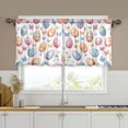 thumbnail image 1 of Yayeee Kitchen Curtains Tier Set of 2 Light Filtering 57"x36" Over Sink Window Panels, Pastel Easter Pattern, 1 of 7