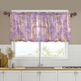 thumbnail image 1 of Yayeee Kitchen Curtains Tier Set of 2 Light Filtering 57"x36" Over Sink Window Panels, Pastel Pink Marble Pattern, 1 of 7