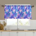 thumbnail image 1 of Yayeee Kitchen Curtains Tier Set of 2 Light Filtering 57"x36" Over Sink Window Panels, Pink Starfish Pattern, 1 of 7