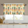 thumbnail image 1 of Yayeee Kitchen Curtains Set of 2 Light Filtering 57"x36" Over Sink Window Panels, Sunshine Pineapples, 1 of 7