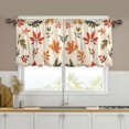 thumbnail image 1 of Yayeee Kitchen Curtains Set of 2 Light Filtering 57"x36" Over Sink Window Panels, Yellow Autumn Leaves, 1 of 7