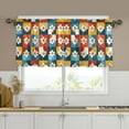 thumbnail image 1 of Yayeee Kitchen Curtains Tier Set of 2 Light Filtering 57"x36" Over Sink Window Panels, Yellow Checkered Daisy, 1 of 7