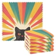 thumbnail image 1 of Yayeee 6 Pack Kitchen Dish Cloths for Washing Dishes Soft Absorbent Microfiber Towels, Colorful Black Cat, 1 of 9