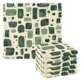 thumbnail image 1 of Yayeee 6 Pack Kitchen Dish Cloths for Washing Dishes Soft Absorbent Microfiber Towels, Green Geometric, 1 of 9