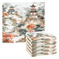 thumbnail image 1 of Yayeee 6 Pack Kitchen Dish Cloths for Washing Dishes Soft Absorbent Microfiber Towels, Mountain Pattern, 1 of 9