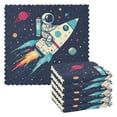thumbnail image 1 of Yayeee 6 Pack Kitchen Dish Cloths for Washing Dishes Soft Absorbent Microfiber Towels, Rocket Pattern, 1 of 9