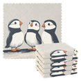 thumbnail image 1 of Yayeee 6 Pack Kitchen Dish Cloths for Washing Dishes Soft Absorbent Microfiber Towels, Three Cute Little Puffin, 1 of 9
