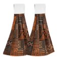 thumbnail image 1 of Yayeee Kitchen Hanging Hand Towels Set of 2 with Loop Bathroom Absorbent Tie Towel, Abstract Tribal Pattern, 1 of 7