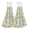 thumbnail image 1 of Yayeee Kitchen Hanging Hand Towels Set of 2 with Loop Bathroom Absorbent Tie Towel, Autumn Greenery, 1 of 7