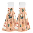 thumbnail image 1 of Yayeee Kitchen Hanging Hand Towels Set of 2 with Loop Bathroom Absorbent Tie Towel, Christmas Santa, 1 of 7