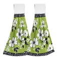 thumbnail image 1 of Yayeee Kitchen Hanging Hand Towels Set of 2 with Loop Bathroom Absorbent Tie Towel, Retro Floral, 1 of 7