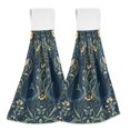 thumbnail image 1 of Yayeee Kitchen Hanging Hand Towels Set of 2 with Loop Bathroom Absorbent Tie Towel, Shadowy Forest Pattern, 1 of 7