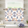 thumbnail image 1 of Yayeee Kitchen Curtains Tier Pair Light Filtering 27"x24" Rod Pocket Short Cafe Window Panel, Colorful Abstract Pattern, 1 of 7