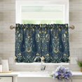 thumbnail image 1 of Yayeee Kitchen Curtains Tier Pair Light Filtering 27"x24" Rod Pocket Short Cafe Window Panel, Shadowy Forest Pattern, 1 of 7