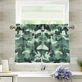 thumbnail image 1 of Yayeee Kitchen Curtains Tier Pair Light Filtering 27"x36" Rod Pocket Short Cafe Window Panel, Forest Camouflage Pattern, 1 of 7