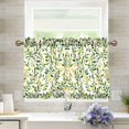 thumbnail image 1 of Yayeee Kitchen Curtains Light Filtering 27"x36" Rod Pocket Short Cafe Window Panel, Olive Leaf, 1 of 7