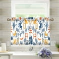 thumbnail image 1 of Yayeee Kitchen Curtains Light Filtering 27"x36" Rod Pocket Short Cafe Window Panel, Tropical Jungle Vibes, 1 of 7