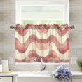thumbnail image 1 of Yayeee Kitchen Curtains Light Filtering 27"x24" Rod Pocket Short Cafe Window Panel, Soft Pink Pattern, 1 of 7