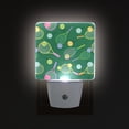 thumbnail image 1 of Yayeee LED Plug in Night Light for The Home with Auto Dusk to Dawn Light Sensors, 2 Pack, Green Tennis Pattern, 1 of 6