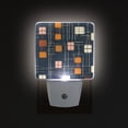 thumbnail image 1 of Yayeee LED Plug in Night Light for The Home with Auto Dusk to Dawn Light Sensors, 2 Pack, Orange Checkered Pattern, 1 of 6