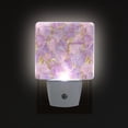 thumbnail image 1 of Yayeee LED Plug in Night Light for The Home with Auto Dusk to Dawn Light Sensors, 2 Pack, Pastel Pink Marble Pattern, 1 of 6