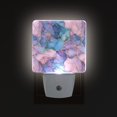 thumbnail image 1 of Yayeee LED Plug in Night Light for The Home with Auto Dusk to Dawn Light Sensors, 2 Pack, Pink Marble Pattern, 1 of 6