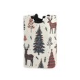 thumbnail image 1 of Yayeee Freestanding Laundry Hamper with Handle Collapsible Large Storage Basket for Clothes, Beige Christmas Forest, 1 of 7