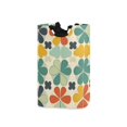 thumbnail image 1 of Yayeee Freestanding Laundry Hamper with Handle Collapsible Large Storage Basket for Clothes, Beige Clover Pattern, 1 of 7