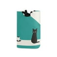 thumbnail image 1 of Yayeee Freestanding Laundry Hamper with Handle Collapsible Large Storage Basket for Clothes, Black Cat and Coffee, 1 of 7
