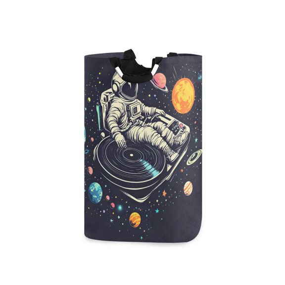 Yayeee Freestanding Laundry Hamper with Handle Collapsible Large Storage Basket for Clothes, Black Record