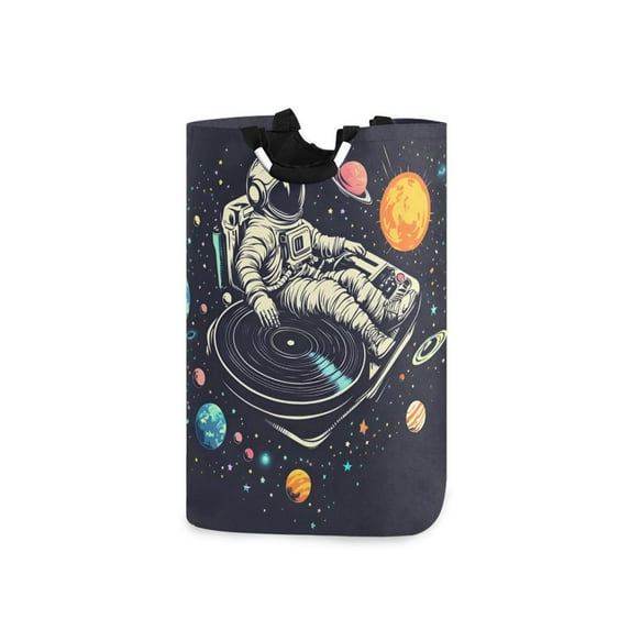 Yayeee Freestanding Laundry Hamper with Handle Collapsible Large Storage Basket for Clothes, Black Record