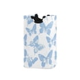 thumbnail image 1 of Yayeee Freestanding Laundry Hamper with Handle Collapsible Large Storage Basket for Clothes, Blue Butterfly, 1 of 7