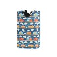 thumbnail image 1 of Yayeee Freestanding Laundry Hamper with Handle Collapsible Large Storage Basket for Clothes, Blue Cute Train Pattern, 1 of 7