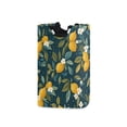 thumbnail image 1 of Yayeee Freestanding Laundry Hamper with Handle Collapsible Large Storage Basket for Clothes, Blue Lemons, 1 of 7