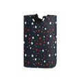 thumbnail image 1 of Yayeee Freestanding Laundry Hamper with Handle Collapsible Large Storage Basket for Clothes, Blue Stars Pattern, 1 of 7