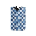 thumbnail image 1 of Yayeee Freestanding Laundry Hamper with Handle Collapsible Large Storage Basket for Clothes, Blue and Gray Plaid Pattern, 1 of 7