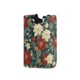 thumbnail image 1 of Yayeee Freestanding Laundry Hamper with Handle Collapsible Large Storage Basket for Clothes, Christmas Blooms, 1 of 7