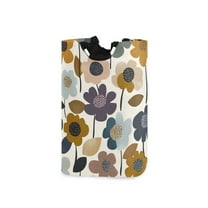 Yayeee Freestanding Laundry Hamper with Handle Collapsible Large Storage Basket for Clothes, Colorful Floral