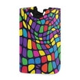 thumbnail image 1 of Yayeee Freestanding Laundry Hamper with Handle Collapsible Large Storage Basket for Clothes, Colorful Psychedelic, 1 of 7