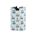 thumbnail image 1 of Yayeee Freestanding Laundry Hamper with Handle Collapsible Large Storage Basket for Clothes, Colorful Trains, 1 of 7
