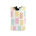 thumbnail image 1 of Yayeee Freestanding Laundry Hamper with Handle Collapsible Large Storage Basket for Clothes, Cute Gummy Bears Pattern, 1 of 7