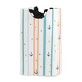 thumbnail image 1 of Yayeee Freestanding Laundry Hamper with Handle Collapsible Large Storage Basket for Clothes, Cute Nautical Pattern, 1 of 7