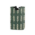 thumbnail image 1 of Yayeee Freestanding Laundry Hamper with Handle Collapsible Large Storage Basket for Clothes, Dark Green Leaves, 1 of 7