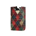 thumbnail image 1 of Yayeee Freestanding Laundry Hamper with Handle Collapsible Large Storage Basket for Clothes, Dark Tartan Pattern, 1 of 7