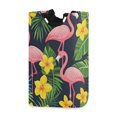 thumbnail image 1 of Yayeee Freestanding Laundry Hamper with Handle Collapsible Large Storage Basket for Clothes, Flamingo Pattern, 1 of 7